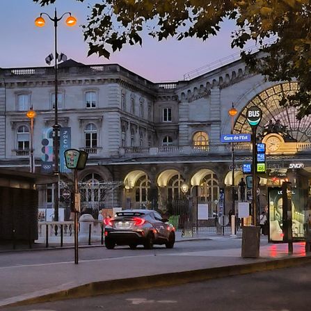 Gare de l'Est (Westbahnhof) am Abend