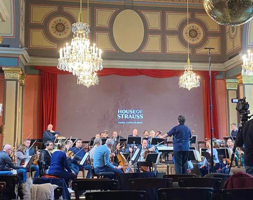 Wir bekamen als Boni an diesem Tag noch kostenlos Musik vom Original Strauss-Orchester 🎶🎵👍