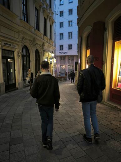 Zeit was Essen zu gehen. Ein schöner erster Eindruck von Wien!